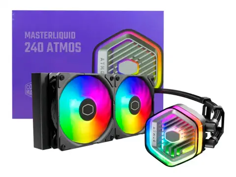 COOLER MASTER SISTEMA DE ENFRIAMIENTO LIQUIDO COOLER MASTER MASTERLIQUID 240 ATMOS (MLX-D24M-A25PZ-R1) 2 VENTILADORES, 240MM, LED ARGB