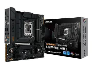 ASUS B760M-PLUS TUF GAMING WIFI II (TUF B760M-PLUS WIFI II) SOCKET LGA 1700, RAM DDR5 BUSS 7800OC MT/S, 13VA, 12VA GEN, WIFI 6E
