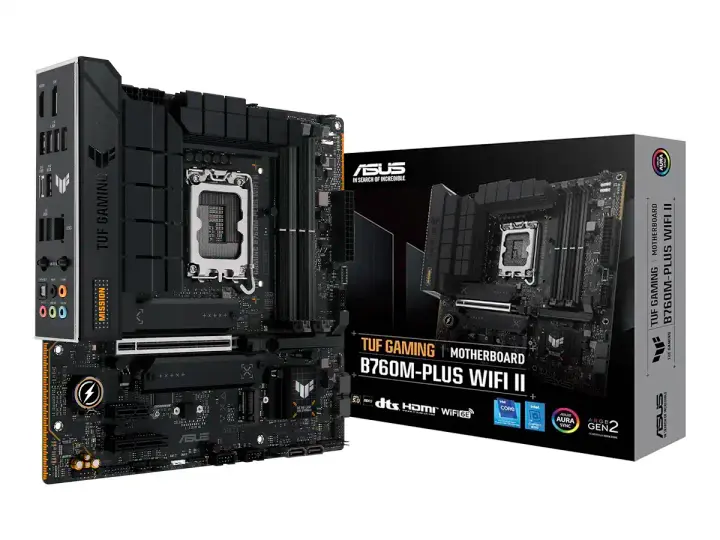 ASUS B760M-PLUS TUF GAMING WIFI II (TUF B760M-PLUS WIFI II) SOCKET LGA 1700, RAM DDR5 BUSS 7800OC MT/S, 13VA, 12VA GEN, WIFI 6E