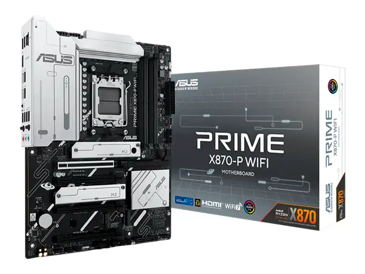 ASUS X870-P PRIME WIFI (90MB1IS0-M0EAY0) SOCKET AM5, RAM DDR5 BUSS 8000OC MHZ, WIFI 7