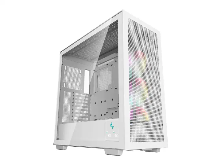 DEEPCOOL MORPHEUS WH S/FUENTE (R-MORPHEUS-WHAPA1-G-1) PANEL DE VIDRIO, 3 VENTILADORES, LED ARGB, BLANCO
