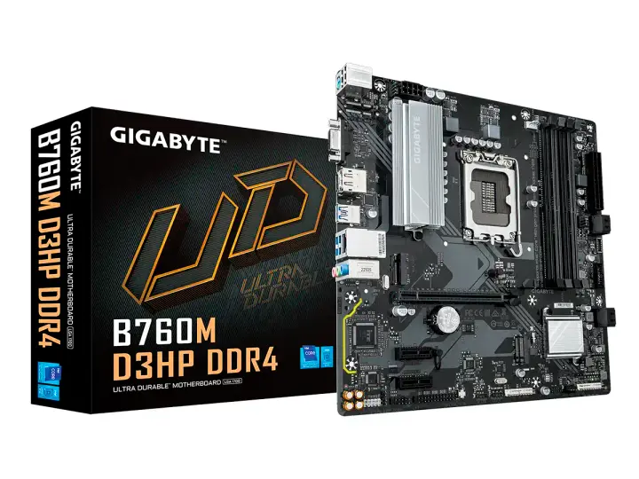 GIGABYTE B760M D3HP (B760M D3HP DDR4) SOCKET LGA 1700, RAM DDR4 BUSS 5333OC MHZ, 14VA, 13VA, 12VA GEN