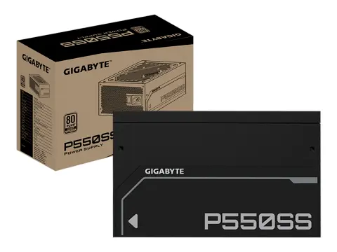 FUENTE GIGABYTE 550W P550SS (P550SS) ATX, 80 PLUS SILVER, NO MODULAR, NEGRO