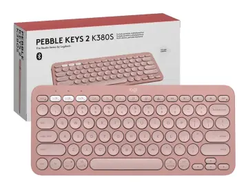 LOGITECH INALAMBRICO LOGITECH PEBBLE KEYS ROSA, BT, ESPAÑOL (920-011785)