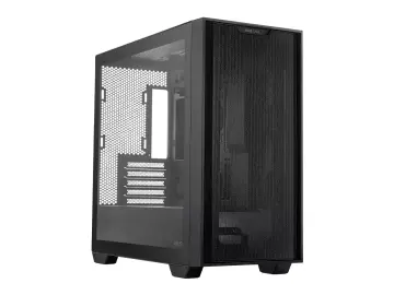 ASUS A21 CON MALLA S/FUENTE (90-C-ASUS-A21_BK) PANEL DE VIDRIO, NEGRO, MICRO ATX
