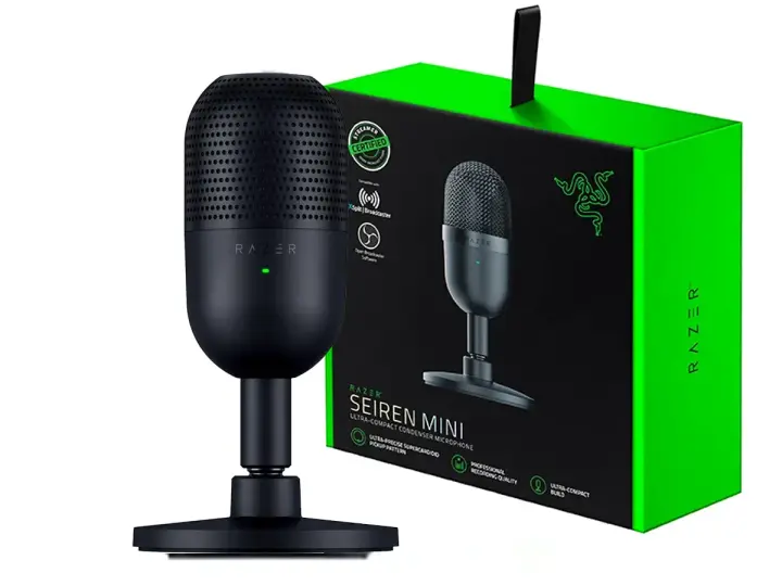 MIC MICROFONO RAZER SEIREN V3 MINI (RZ19-05050100-R3U1) INTERFAZ USB, NEGRO