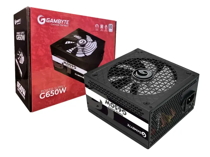 GAMBYTE G650W (PS-G650-FT)CAJA, ATX 80 PLUS WHITE, NO MODULAR