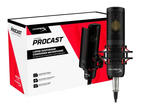 MIC MICROFONO HYPERX PROCAST (699Z0AA) NEGRO