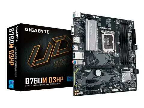 GIGABYTE B760M D3HP (B760M D3HP DDR5) SOCKET LGA 1700, RAM DDR5 , 14VA, 13VA, 12VA GEN