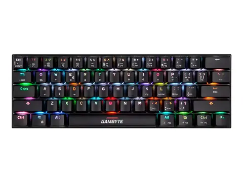 GAMER INALAMBRICO GAMBYTE ASGARD (TC-GRASGRXS-MT) MECANICO, SWITCH BLUE, LED RGB, NEGRO