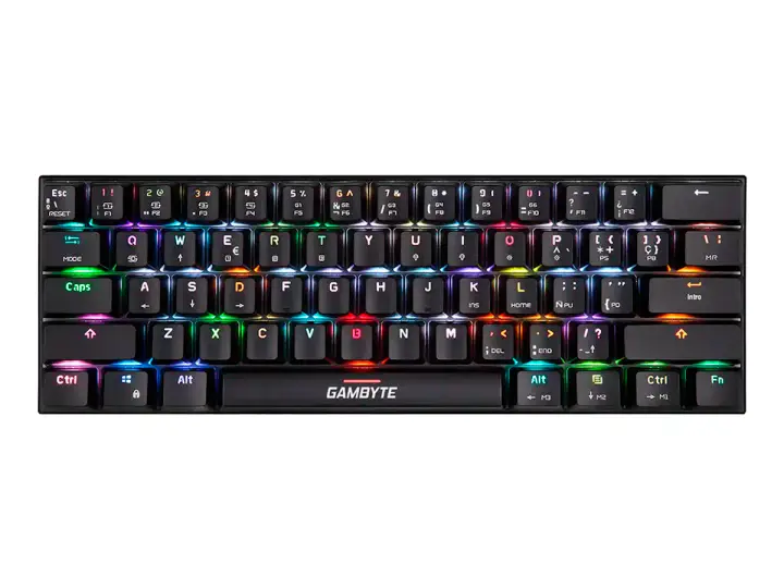 GAMER INALAMBRICO GAMBYTE ASGARD (TC-GRASGRXS-MT) MECANICO, SWITCH BLUE, LED RGB, NEGRO