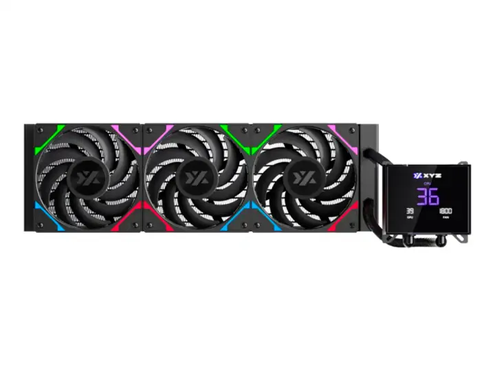 SISTEMA DE ENFRIAMIENTO LIQUIDO XYZ HYDROTEMP 360 AIO (X-WC-HYDROTEMP-360W) LED ARGB, WHITE
