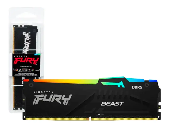 KINGSTON FURY DDR5 32GB BEAST (KF560C36BBEA-32) 6000 MT/S, CL36, NEGRO, RGB