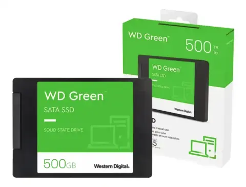 WD UNIDAD DE ALMACENAMIENTO SSD SATA 2.5 WESTERN DIGITAL 500 GB WD GREEN (WDS500G5G0A) 545MB/S