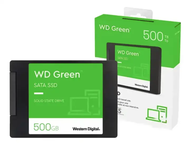 WD UNIDAD DE ALMACENAMIENTO SSD SATA 2.5 WESTERN DIGITAL 500 GB WD GREEN (WDS500G5G0A) 545MB/S