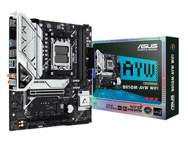 ASUS B650M-AYW WIFI (90MB1KI0-M0EAY0) SOCKET AM5, DDR5 BUSS 7600OC MTS