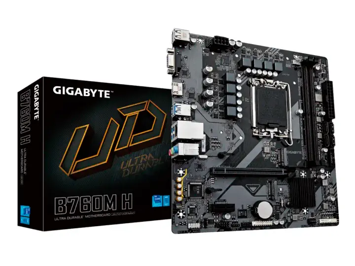 GIGABYTE B760M H (B760M-H DDR5) SOCKET LGA 1700, RAM DDR5, 14VA, 13VA, 12VA GEN