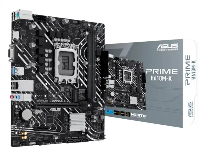 ASUS PRIME H610M-K (90H610M-K ) SOCKET LGA 1700, RAM DDR5 , 14VA, 13VA, 12VA GEN