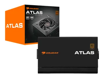 COUGAR 750W ATLAS 750 (31AL075001P01) ATX, 80 PLUS BRONZE, NO MODULAR, NEGRO