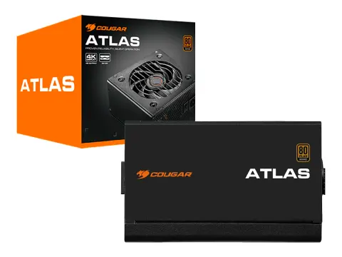 COUGAR 750W ATLAS 750 (31AL075001P01) ATX, 80 PLUS BRONZE, NO MODULAR, NEGRO