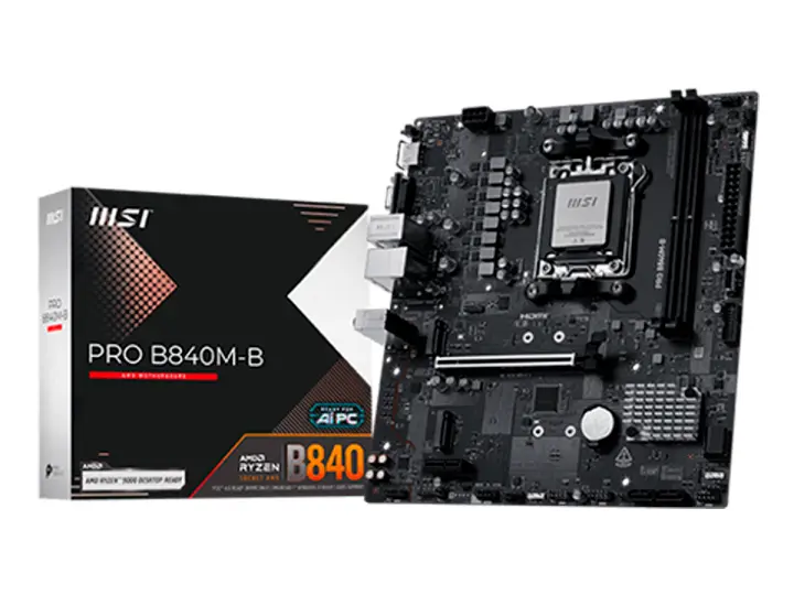 MSI B840M-B PRO (PRO B840M-B) AM5 2 SLOT DE RAM DDR5