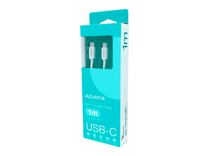 ADATA CABLE ADATA (CACC-100PN-WH) USB-C - USB-C, BLANCO