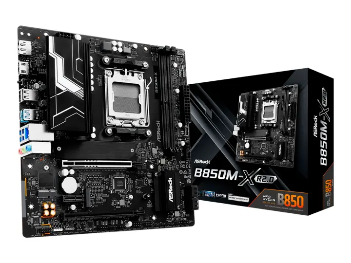 ASROCK B850M-X R2.0 (B850M-X R2.0) SOCKET AM5, DDR5. 2 SLOT DE RAM