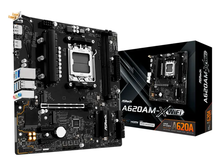 ASROCK A620AM-X WIFI (90ASROCK A620AM-X ) SOCKET AM5, RAM DDR5 BUSS 7200OC MHZ