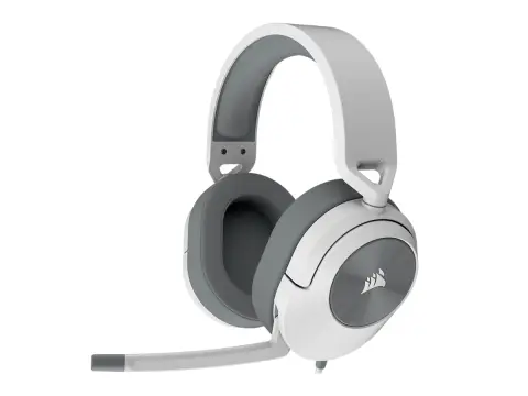 CORSAIR HS55 SURROUND V2 GAMING, 7.1 (CA-9011390-WW) INTERFAZ JACK, MULTIPLATAFORMA, DOLBY ATMOS 7.1, MICROFONO OMNIDIRECCIONAL, WHITE