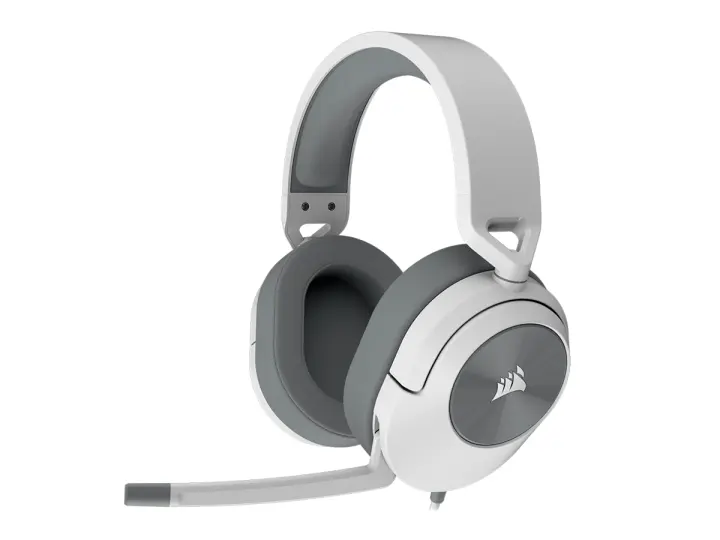 CORSAIR HS55 SURROUND V2 GAMING, 7.1 (CA-9011390-WW) INTERFAZ JACK, MULTIPLATAFORMA, DOLBY ATMOS 7.1, MICROFONO OMNIDIRECCIONAL, WHITE