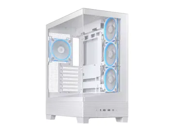 ASUS A31 PLUS S/FUENTE (A31 PLUS/WH/TG/ARGB) PANEL DE VIDRIO, ARGB, WHITE