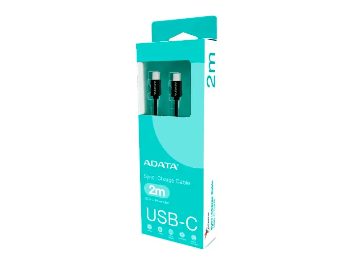 ADATA CABLE ADATA (CACC-200PN-BK) USB-C - USB-C, NEGRO