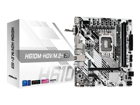 ASROCK H610M-HDV/M.2 D5 (90-MXBM50-A0UAYAZ) SOCKET LGA 1700, RAM DDDR5, 14VA, 13VA, 12VA GEN
