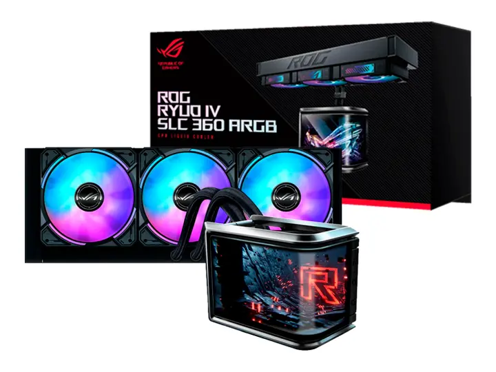 ASUS SISTEMA DE ENFRIAMIENTO LIQUIDO ASUS ROG RYUO IV 360 (ROG RYUO IV SLC 360 ARGB) LED- ARGB