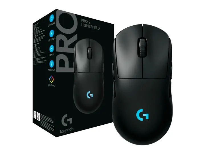 LOGITECH GAMING LOGITECH G PRO 2 (910-007294) LIGHTSPEED WIRELESS HERO 2 44K LIGHTFORCE RGB BLACK