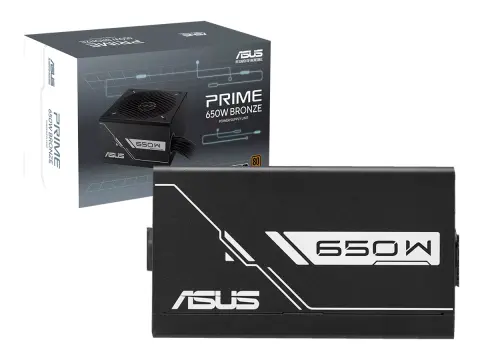 ASUS FUENTE 650W (PRIME-650B-BLACK) ASUS PRIME 80 PLUS BRONZE POTENCIA