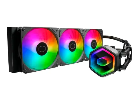 COOLER MASTER SISTEMA DE ENFRIAMIENTO LIQUIDO COOLER MASTER MASTERLIQUID 360 CORE II (MLW-D36M-A18PA-R1) 3 VENTILADORES, LED ARGB
