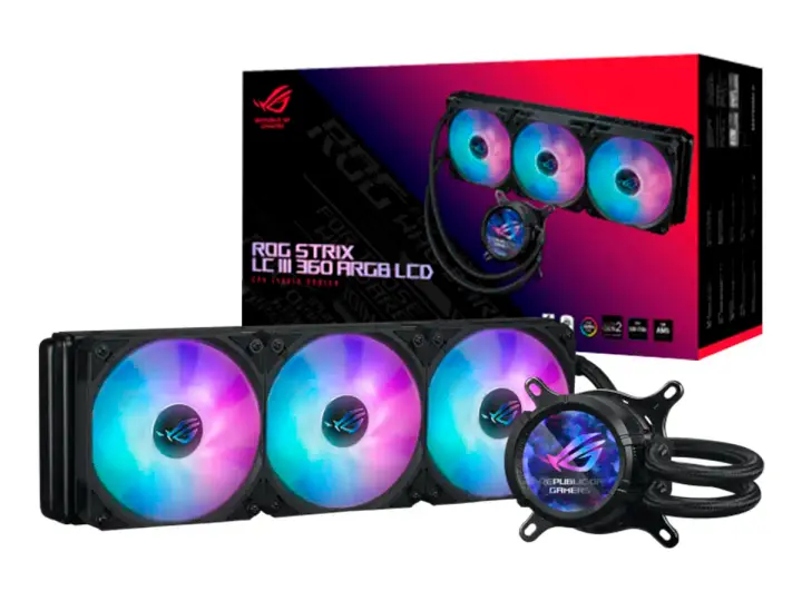 ASUS SISTEMA DE ENFRIAMIENTO LIQUIDO ASUS ROG STRIX LC III 360 ARGB LCD (ROG STRIX LC III 360 ARGB LCD) INC PANTALLA LCD DIGITAL - 22013