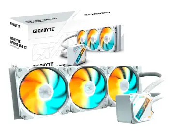 Gigabyte Sistema de Enfriamiento Liquido Gaming 360 Ice (GP- Gme 360I) LED RGB, Blanco