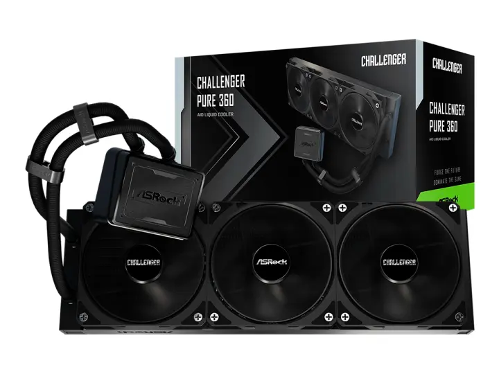 ASROCK SISTEMA DE ENFRIAMIENTO LIQUIDO ASROCK CL 360 AIO (CHALLENGER PURE 360) COLOR NEGRO