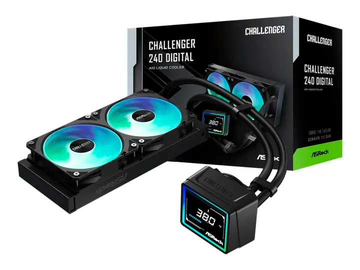 ASROCK SISTEMA DE ENFRIAMIENTO LIQUIDO ASROCK CHALLENGER WHITE 240 DIGITAL (CHALLENGER 240 DIGITAL) LCD ARGB,BLANCO