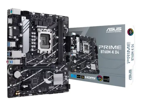 ASUS B760M K D4 (PRIME B760M-K D4) SOCKET LGA 1700, RAM DDR4