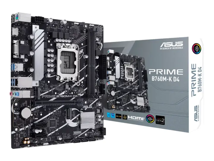 ASUS B760M K D4 (PRIME B760M-K D4) SOCKET LGA 1700, RAM DDR4
