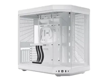 Hyte Y70 S/FUENTE Standard Edition Snow White Mid Tower, Paneles de Vidrio Templado, Blanco