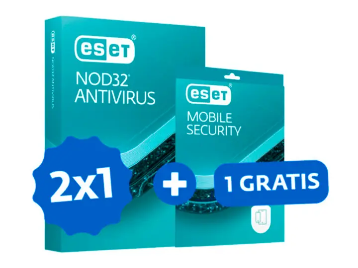 ANTIVIRUS ESET NOD 32 (S11010233) | 2PC + 1 MOBILE GRATIS | 12 MESES
