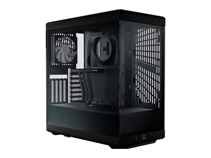 HYTE Y40 BLACK S/FUENTE (CS-HYTE-Y40-B) MID TOWER, PANELES DE VIDRIO TEMPLADO, NEGRO