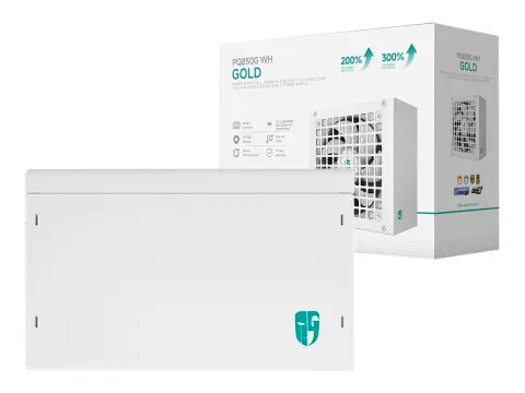 DEEPCOOL 850W PQ850G WH (R-PQ850G-FD1W-JGUS-V1) ATX, 80 PLUS GOLD, MODULAR, BLANCO