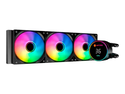 ANTRYX SISTEMA DE ENFRIAMIENTO LIQUIDO ANTRYX TRITON CRONUS 360 (AWC-TCR360K) 3 VENTILADORES, LED ARGB