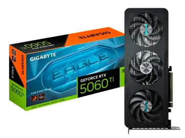 GIGABYTE GEFORCE RTX 5060 TI 8GB OC GDDR7 (GV-N506TEAGLEMAX OC-8GB) NVIDIA, 128 BITS, 3 VENTILADORES