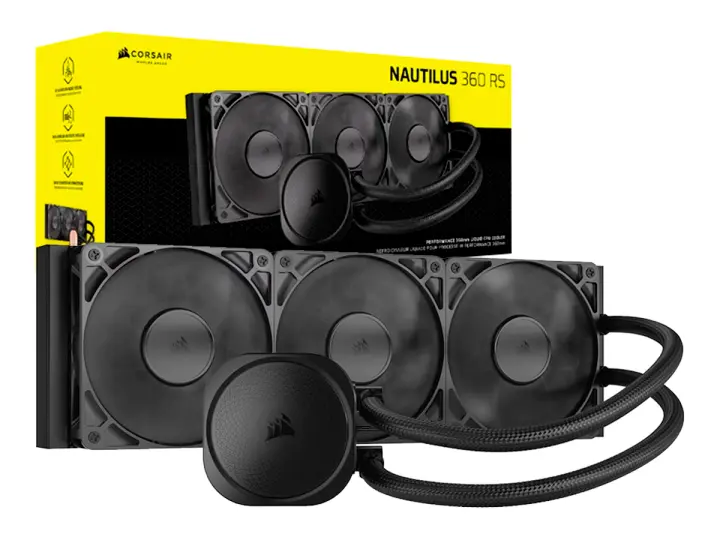 CORSAIR SISTEMA DE ENFRIAMIENTO LIQUIDO CORSAIR NAUTILUS 360 RS (CW-9060089-WW) NEGRO
